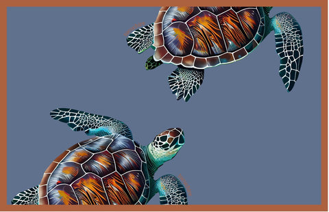 Beach Wrap - Gray Turtle